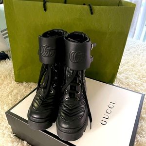 GUCCI WOMENS COMBAT BOOTS